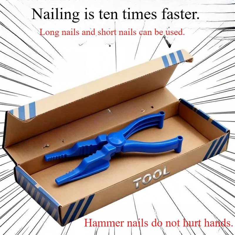 Manual Nailing Machine Punching and Clamping Pliers Fixing Safety Hand Guard Plastic Nailing Auxiliary Tool