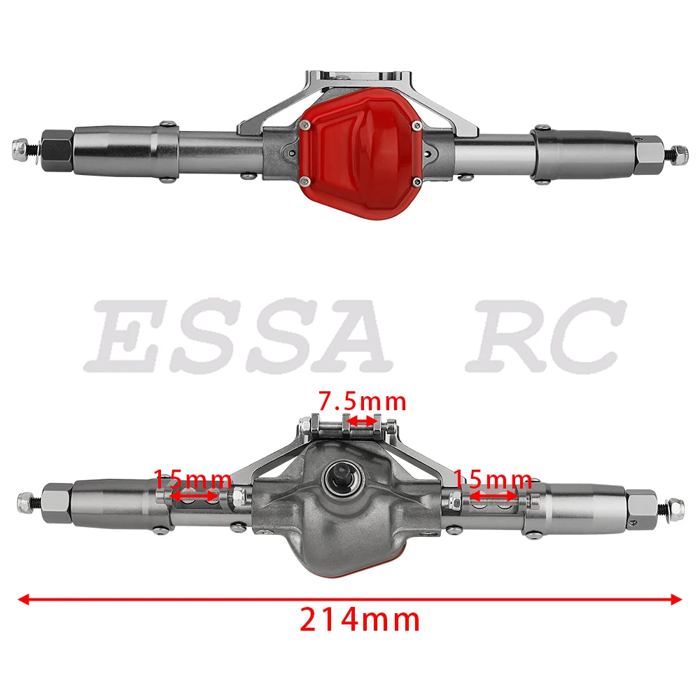 Upgraded Hard Steel Universal Front CVD Drive Shaft for 1/10 Axial SCX10 I Straight Front Axle RC Car Replacement Upgrade Parts