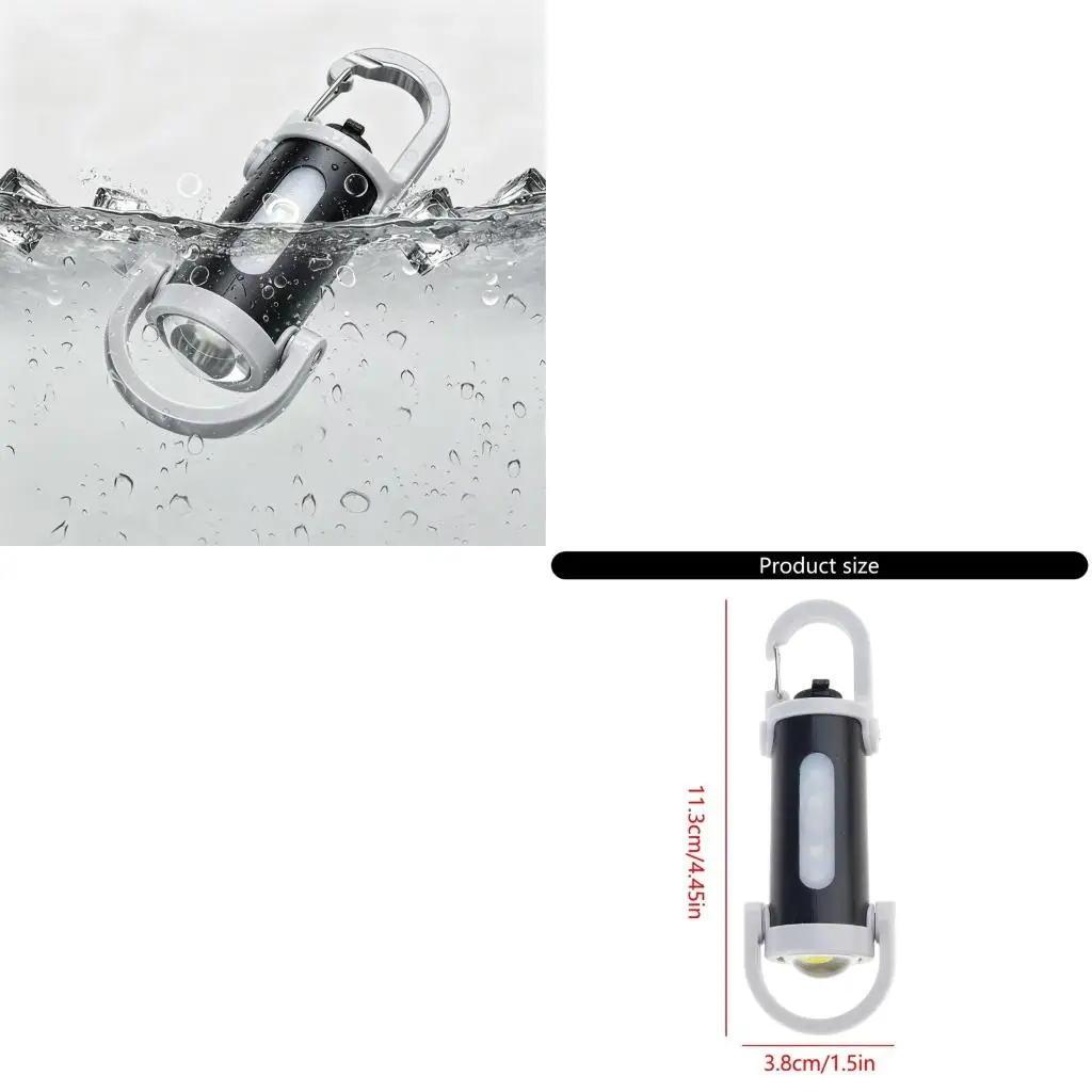 Q39E Rechargeable Flashlights Pocket Led Camping Lamp Waterproofed Keychains Light