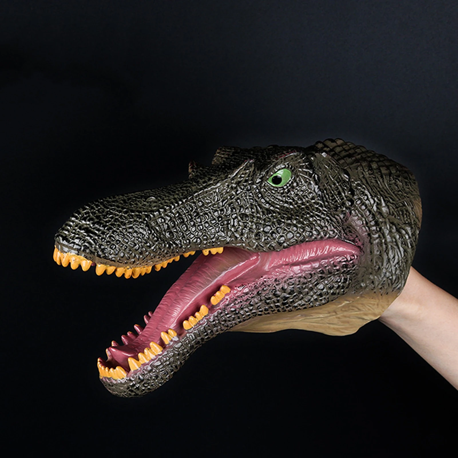 Guantes de marionetas de mano de dinosaurio, tiburón, boca móvil, títere de mano para familia, amigo, vecino, regalo