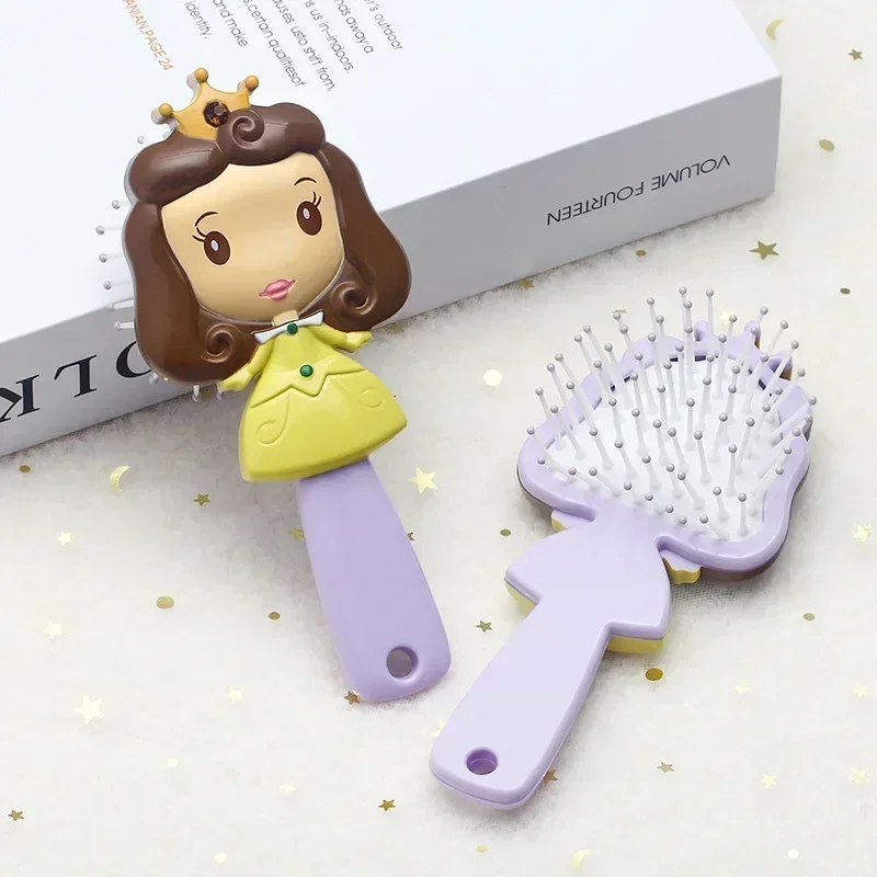 Cute Cartoon Rabbit Air Cushion Comb Mermaid Princess Comb Children Girl Plastic Scalp Massage Airbag Mini Anti-frizz Hair Brush