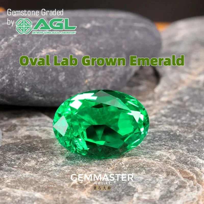 

Oval Lab Grown Emerald Colombia Green Stone Loose Emerald wholesale Custom jewelry 1 carat 5 carat 10 carat Lab Emerald VVS