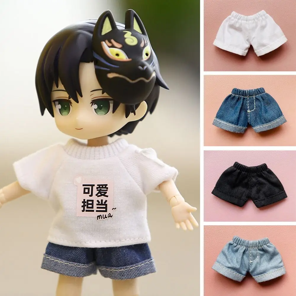 Para 1/12 bonecas bjd para 1/11ob11 bonecas usar shorts feitos à mão roupas jeans shorts