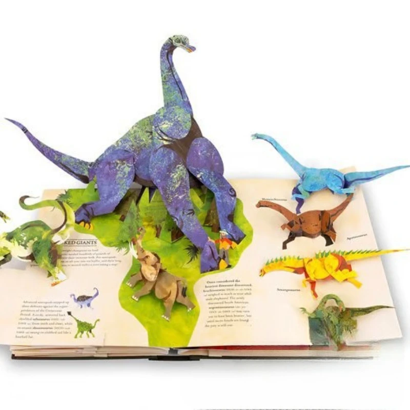 

New 3D Encyclopedia Prehistorica Dinosaurs Child Popular Science Educational Supplies Students School Stationery Festival Gifts