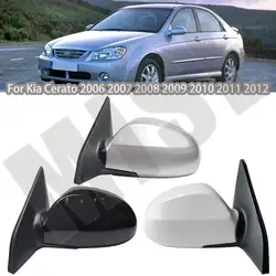 Left and Right Car Side Mirror Rearview Mirror Assembly Exterior Mirrors Without Turn Signal  For Kia Cerato 2006-2012