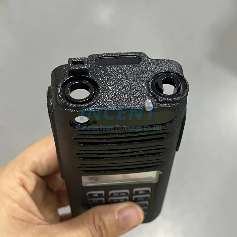 VOIONAIR 2 مجموعات الأسود الجبهة الإسكان الغلاف اتجاهين راديو لاسلكي تخاطب استبدال تجديد مع المقابض لراديو XIR C2660