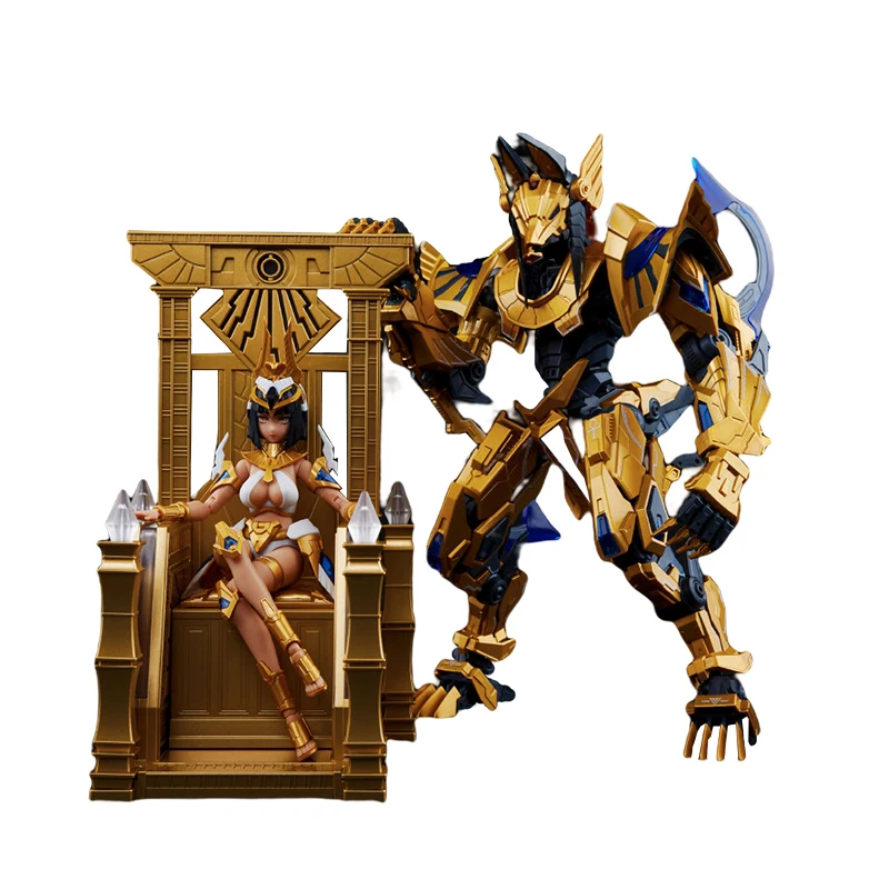 

17Cm Ms General Jhj Seven Crime Series Egyptian Mobile Suit Girl Anubis Action Figure Movable Joint Assemble Model Toys Ornament