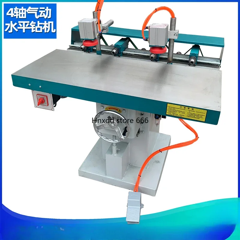 Woodworking horizontal multi-axis adjustable drilling machine, four-head drilling machine MZ6414 horizontal drilling