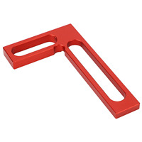 Aluminum Alloy Carpenter Square L Shape 100mm/3.9in Right Angle Ruler for Woodworking Height Measuring Scribing 90 Degree