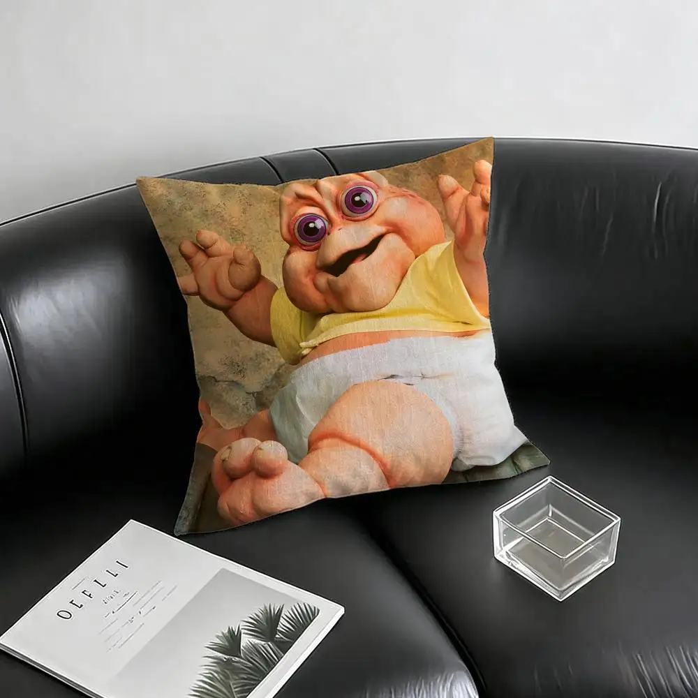 Movie The Land Before Time (Sinclair) Cushion Cover Natural Linen Pillowcase Set, All-in-One Decor for Sofa, Bedroom & Chair
