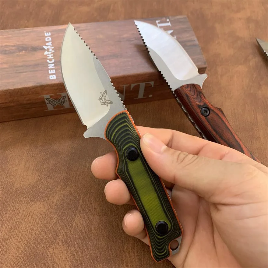 3 Styles BM 15002 15017 Fixed Blade Knife S30V Blade G10/Wood Handles Hidden Canyon Hunter Pocket Tactical EDC Military Knives