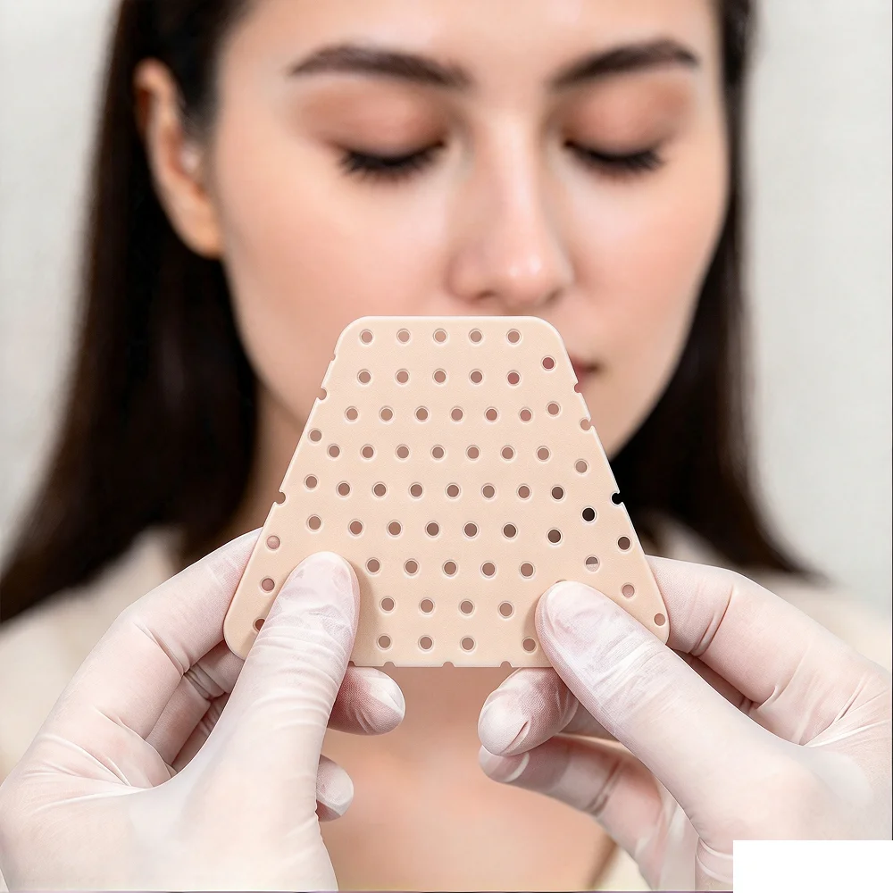 Low Temperature Thermoplastic Nose Splint for Rhinoplasty Nasal Fracture Ortho Immobilized Nasal Support Post Surgery Recovery A