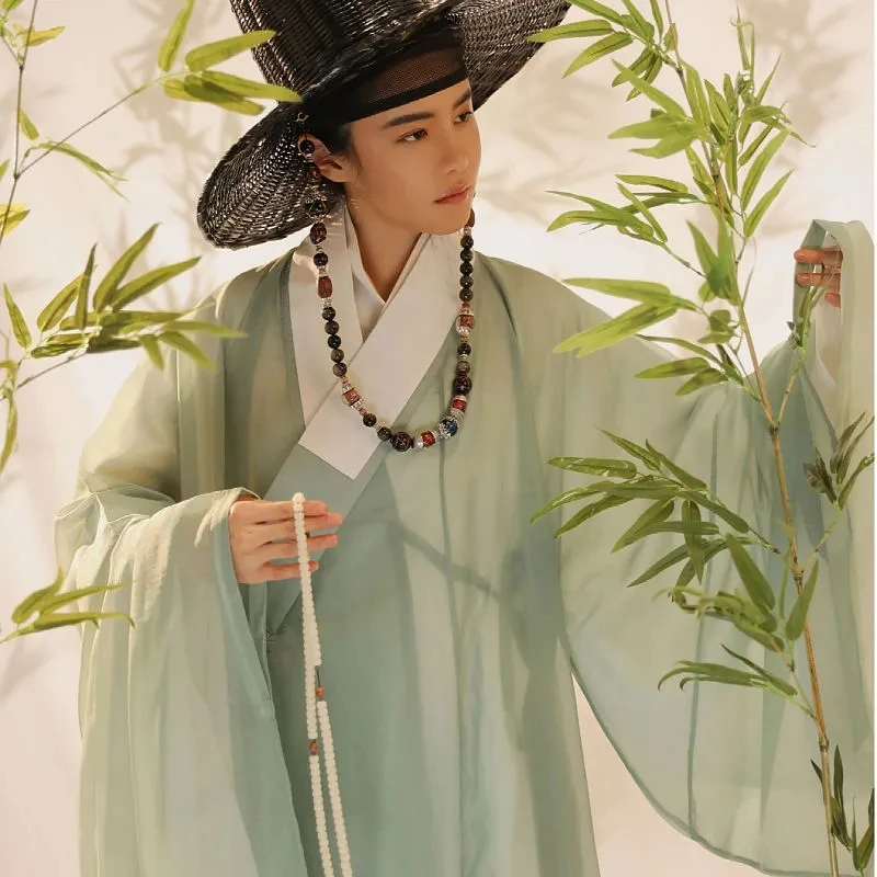 Originale Hanfu tradizionale coreano abbigliamento uomo antico Costume cinese costumi dinastia Ming Hanbok per la danza Cosplay di laurea