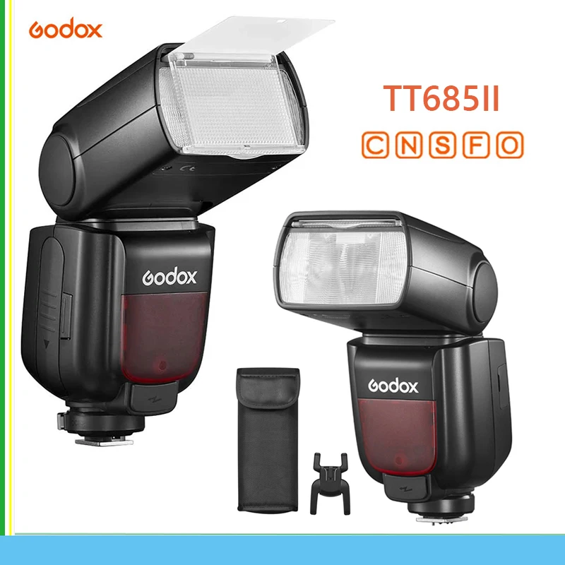 Godox TT685II Flash TTL HSS Camera Flash Speedlite TT685C TT685N TT685S TT685F TT685O Camera Flash  Speedlite Photography Lamp