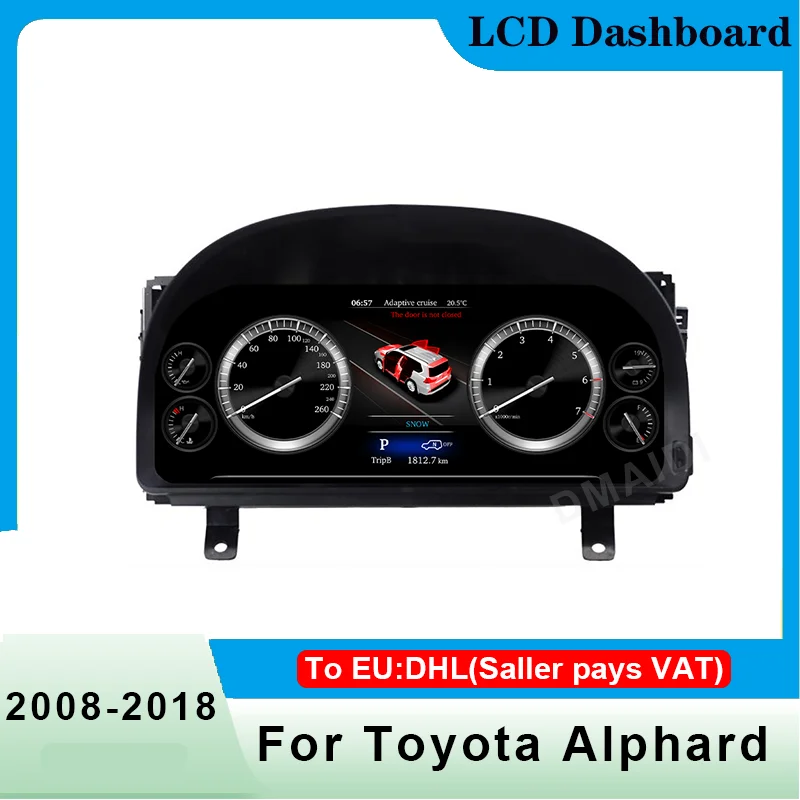 

Variant Dashboard Entertainment Speed Digital Screen Car Radio For Toyota Alphard 2008-2018