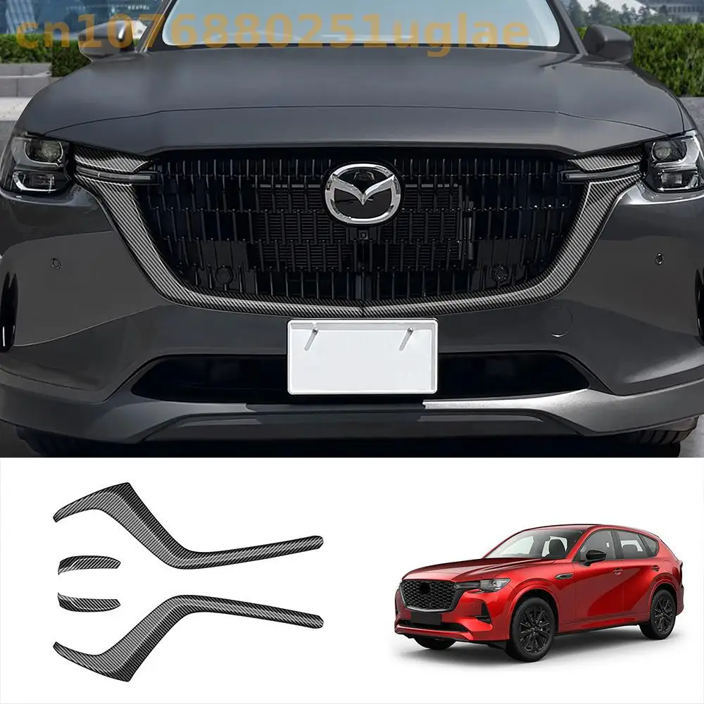 

Car Accessories FOR 2022 Mazda cx-60 High-quality ABS Chrome Front Grille Around Trim Racing Grills Trim