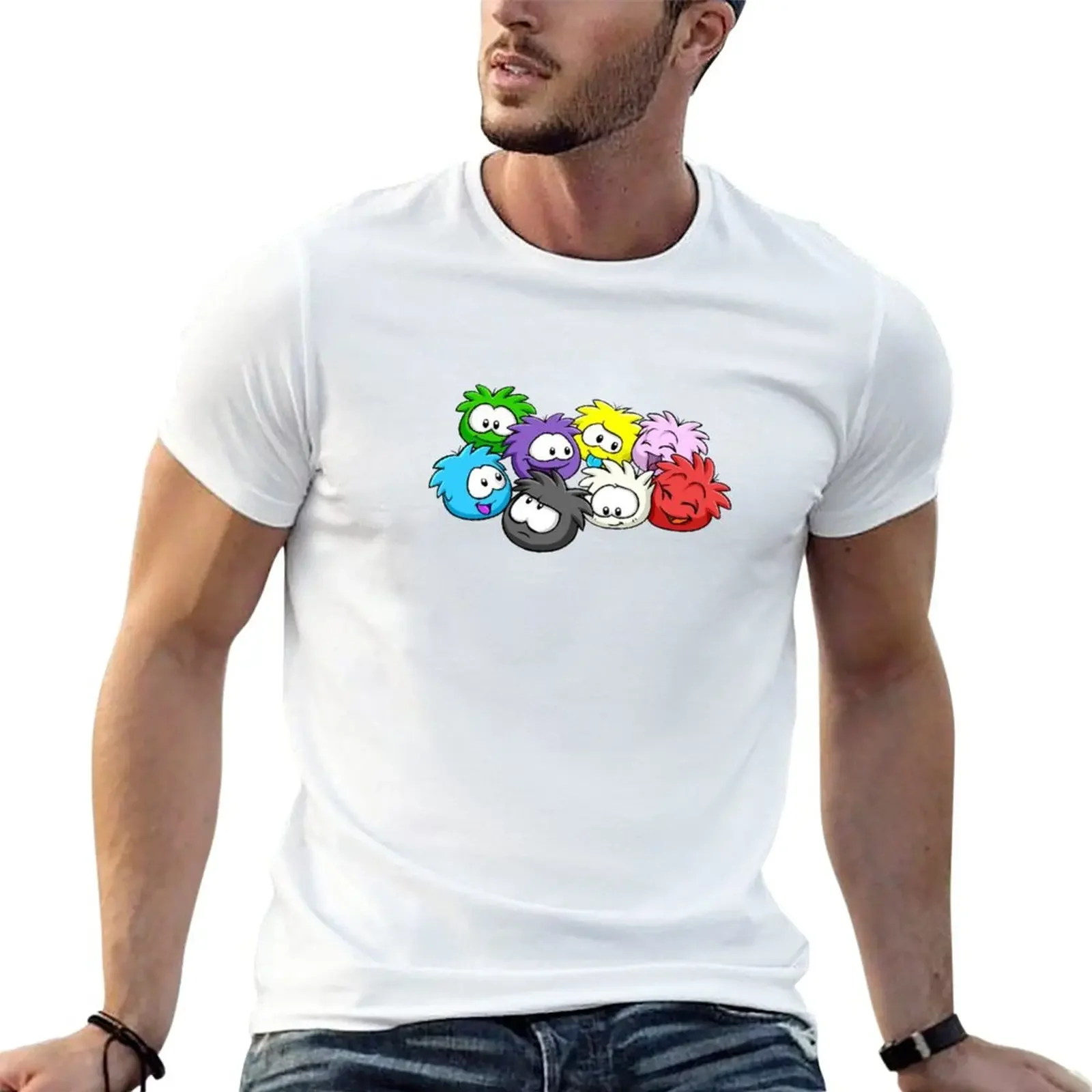 Club Penguin Puffles T-Shirt vintage clothes quick drying slim fit t shirts for men