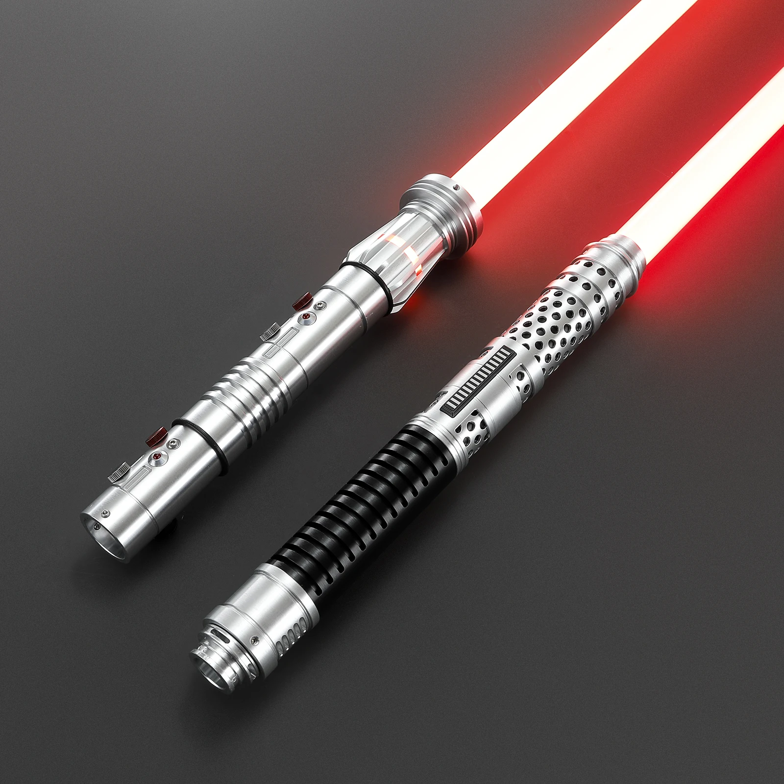 DamienSaber Darth Maul Lightsaber POGO Core Metal Hilt Sensitive Smooth Swing Infinite Color Changing with 34 Sound Fonts