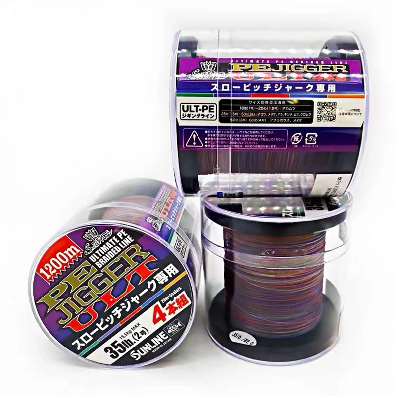 Sunline Slow Jigger ult Pe line 4 Strands Braided Briad Multi