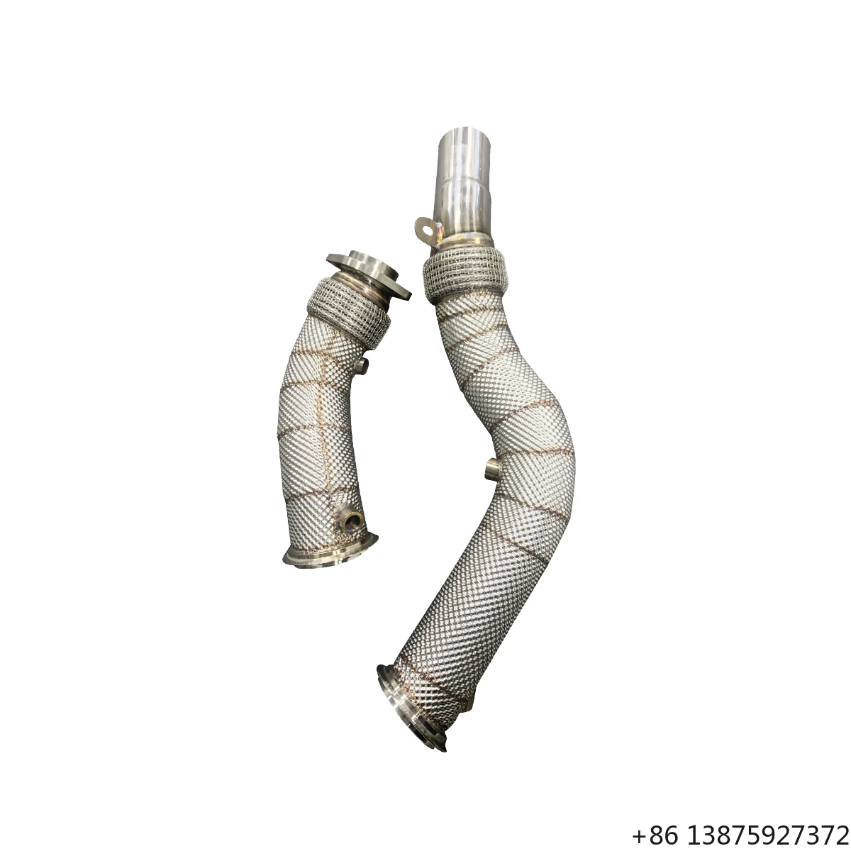 

Ecnal for F80 F82 F83 M3 M4 S55 3.0T Stainless Steel Straight-through Sports with Heat Shield Metal Catalytic Downpipe