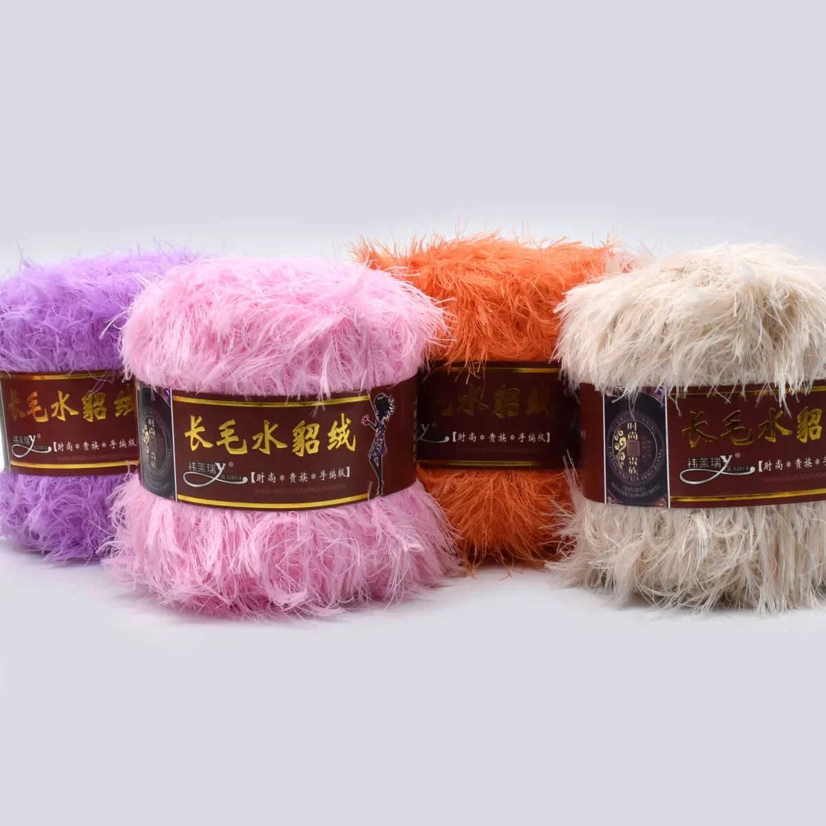 50 جرام/قطع فو المنك المخملية الغزل DIY بها بنفسك اليد الحياكة سترة كروشيه وشاح إبرة الموضوع 30 متر/33yd 60% المنك المخملية 40% بولياميد الحرير