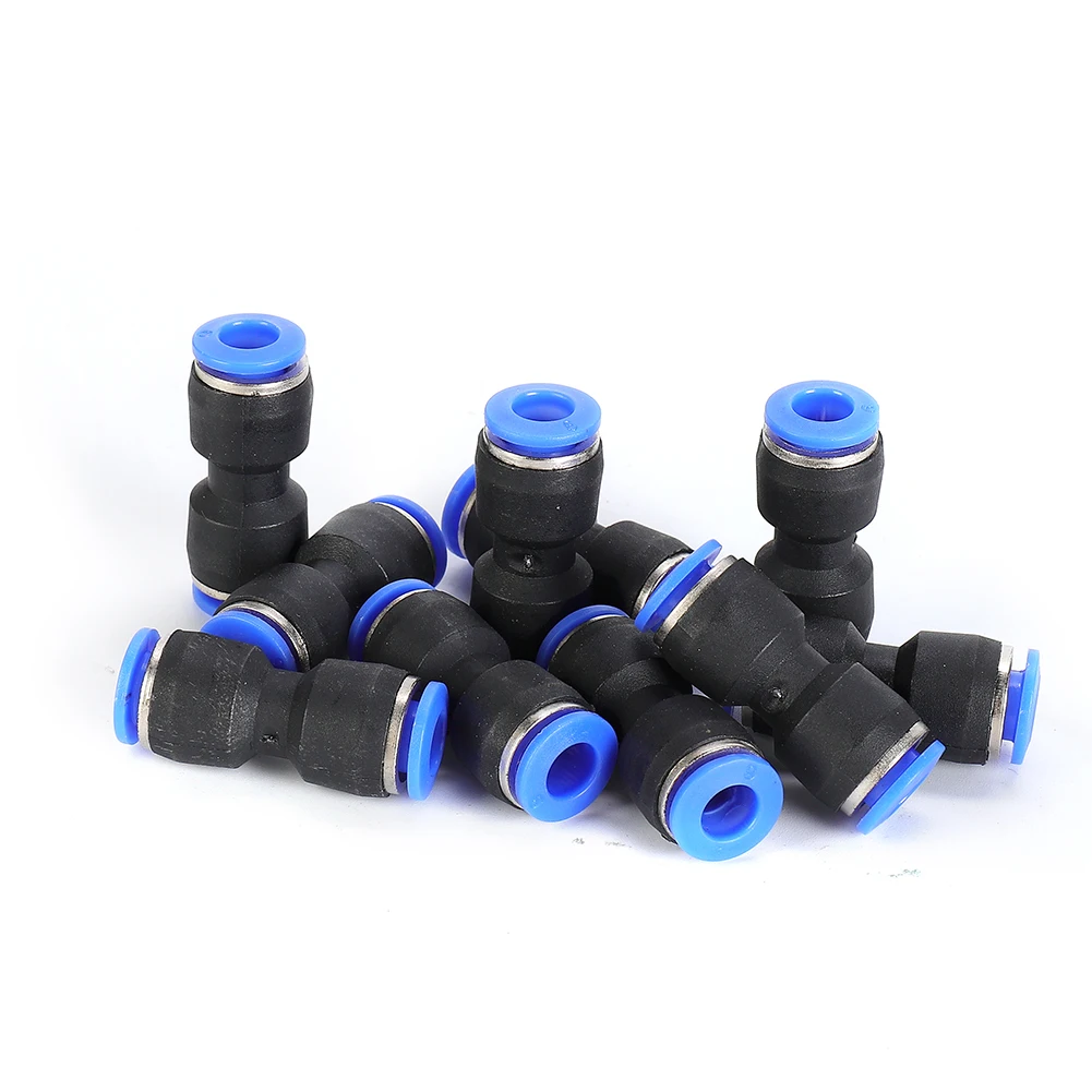 Straight Push PU Connectors Pneumatic Connect Fittings Air Line Quick Hose Repair For 6mm 8mm 10mm 12mm Outer Diameter Pipe