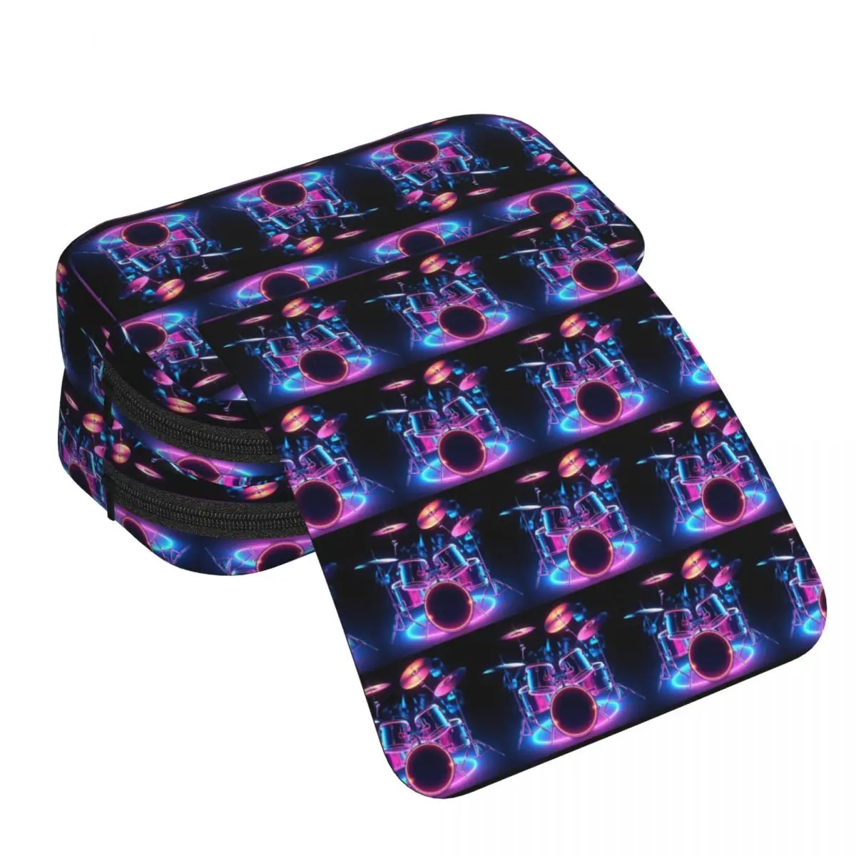 Shelf Drum Electronic Drum Pencil Case for Kids Gifts Pen Box Pencil Bag Stationery Supplies Pen Holder Bag