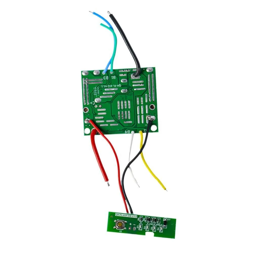 5S 21V Power Tool Li-Ion Lithium Battery BMS PCB Charging Protection Board Electric Drill Protection Board with Light for Makita