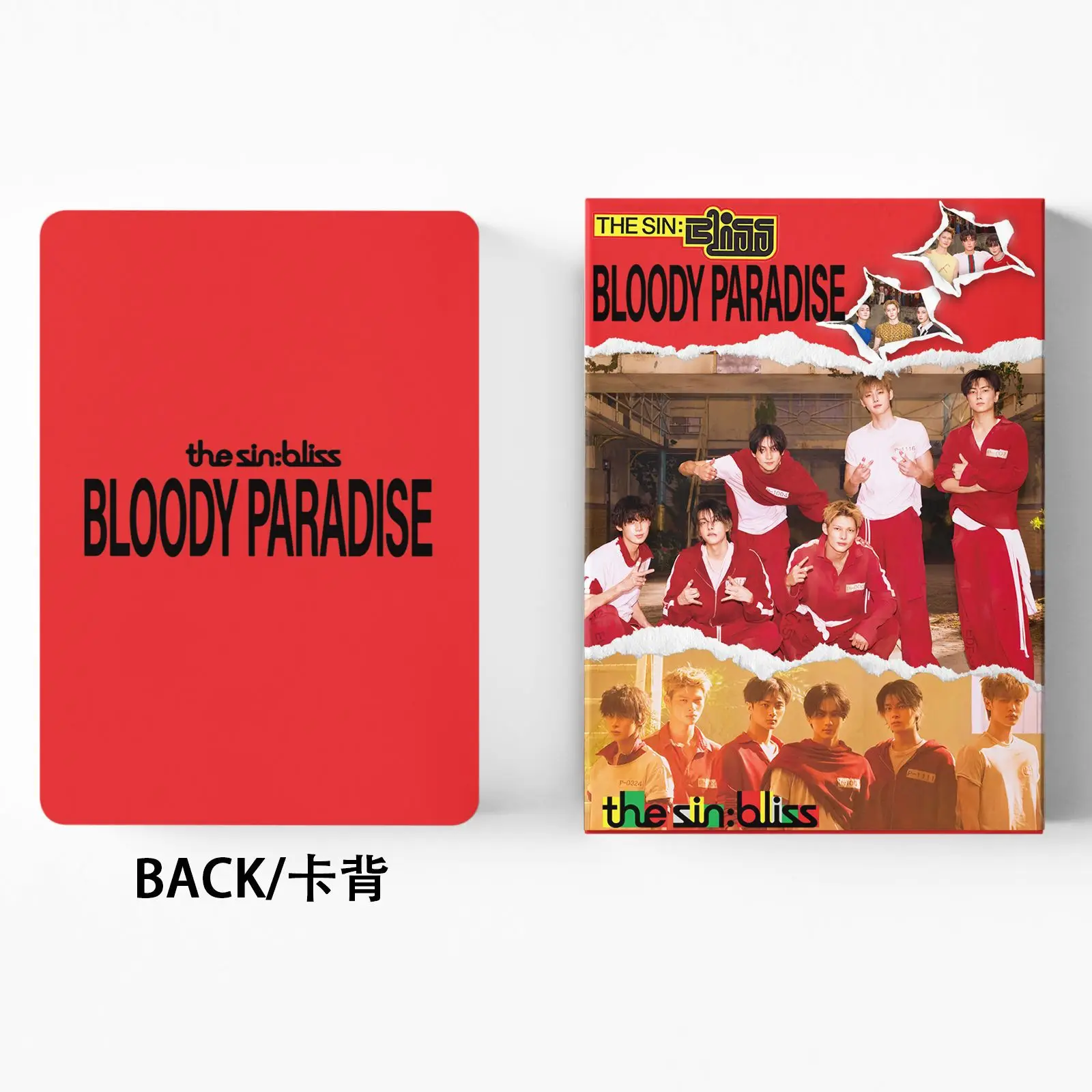 127PCS Single ALbum THE SIN : BLISS Bloody Paradise Mini LOMO Card Photocards HD Fans Collection Cards Decorative Present Gifts