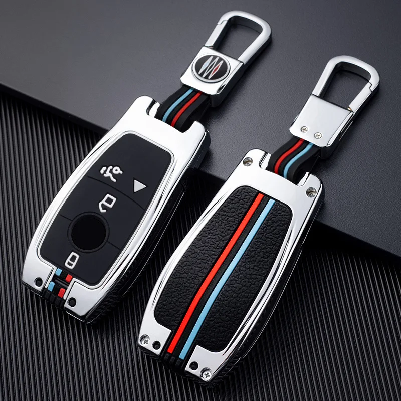 

Zinc Alloy Car Key Case Cover For Mercedes Benz W203 W210 W211 W124 W202 W204 W212 W176 AMG Accessories