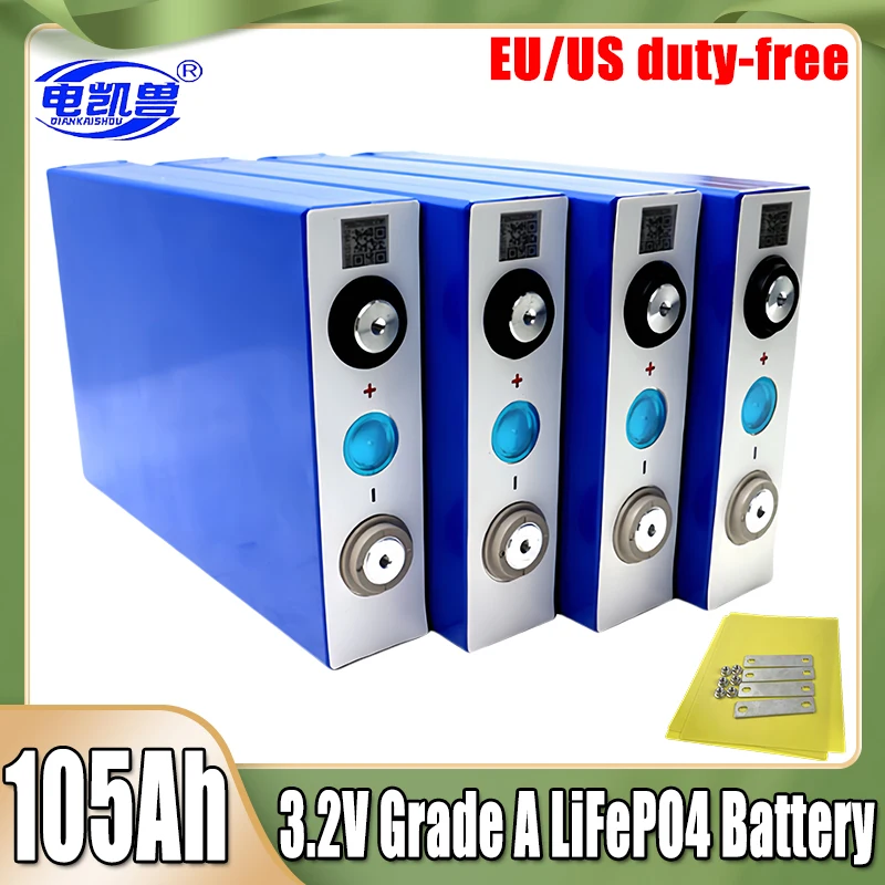 

105ah 3,2V 1-32pcs lifepo4 Batterie Lithium eisen phosphat Batterie DIY RV Boot Home Energy Storag Zelle cn Lager schnelle Lief