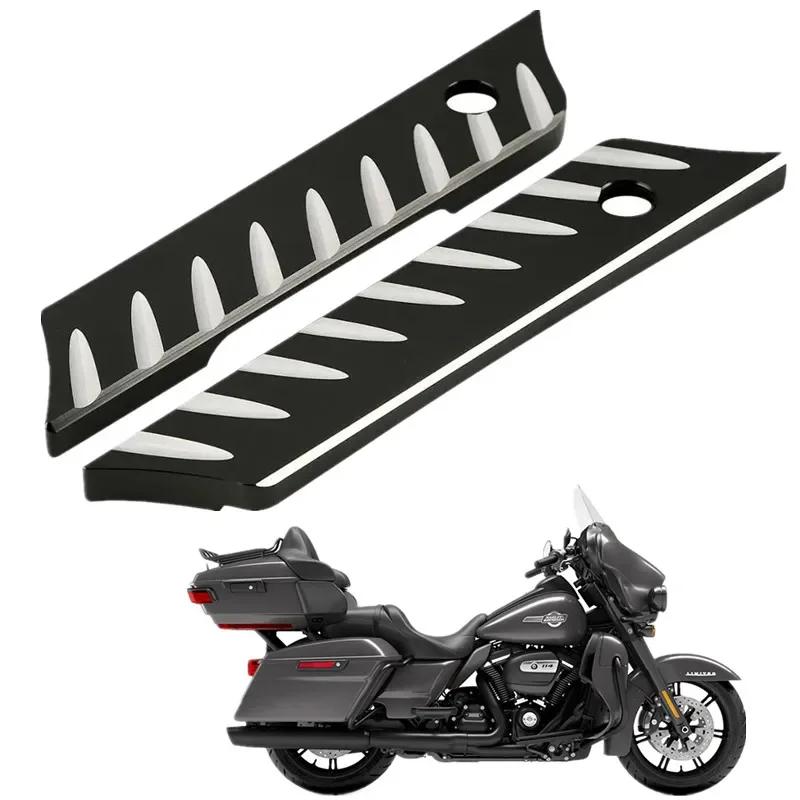 For Harley Touring Electra Street Glide Road King 2014-2023 2019 2018 Black Motorcycle Parts CNC Saddlebag Latch Covers