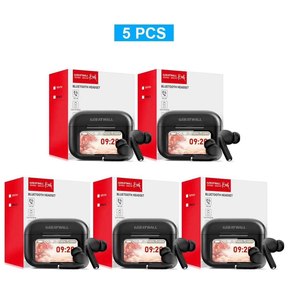 Original GREATWALL TWS Wireless Bluetooth V5.3 Earphones ANC Noise Reduction HiFi HD Call Earbuds Music Headsets Touch Control