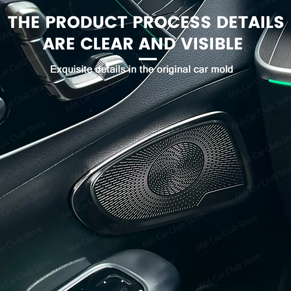 No Light Audio Speaker Door Loudspeaker Panel Cover for Mercedes Benz GLC X254 C Class W206 Car Audio Upgrade Accessory