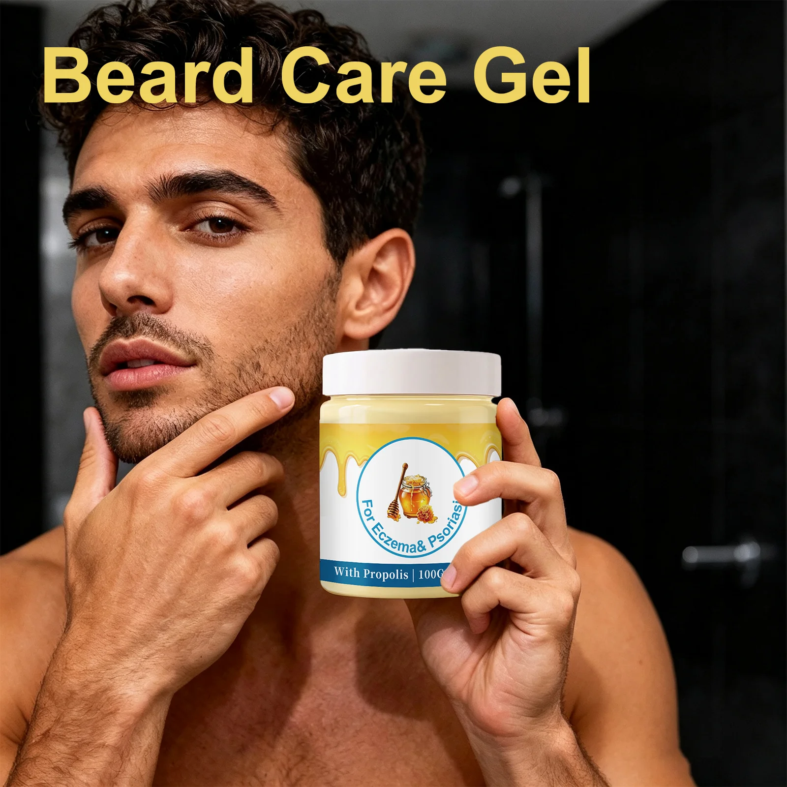 Beard Care Gel Reduce Redness Soothe Irritated Skin Prevent Ingrowns After Shave Repair Deep Moisturizing Nourishing Skin Care