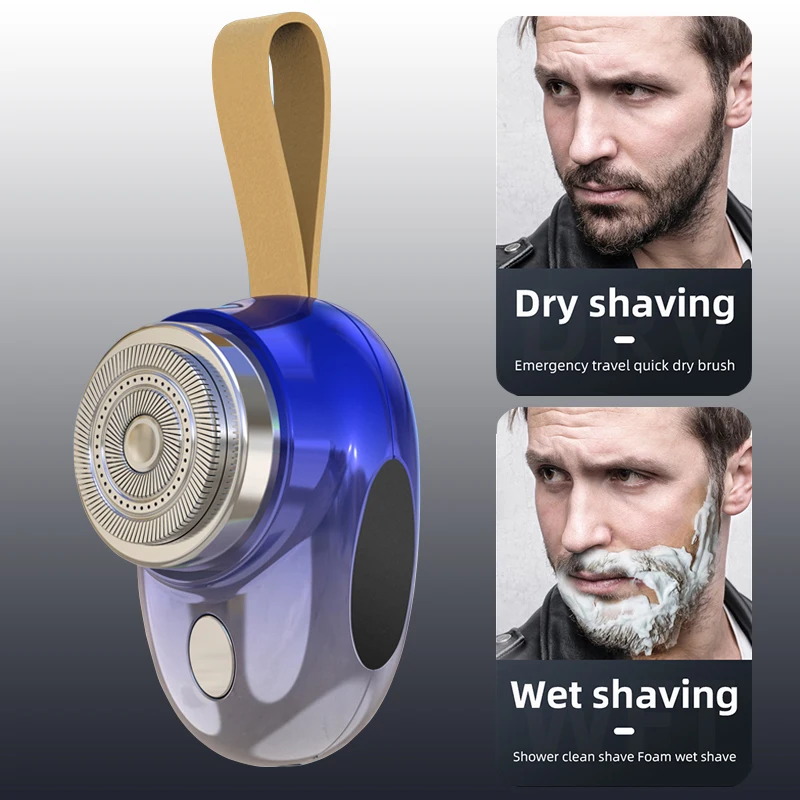 Mini Electric Travel Shaver For Men Pocket Size Washable Rechargeable Portable Painless Cordless Trimmer Knive Face Beard Razor