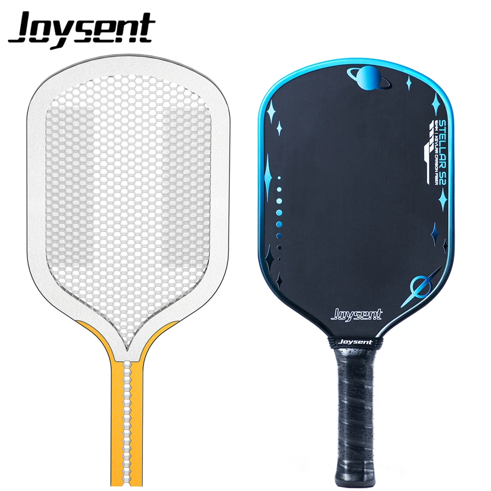 

Pickleball Paddles Pro T700 Raw Carbon Fiber 16mm Thermoformed Spin Control Power Joysent Racket Intermediate Expert