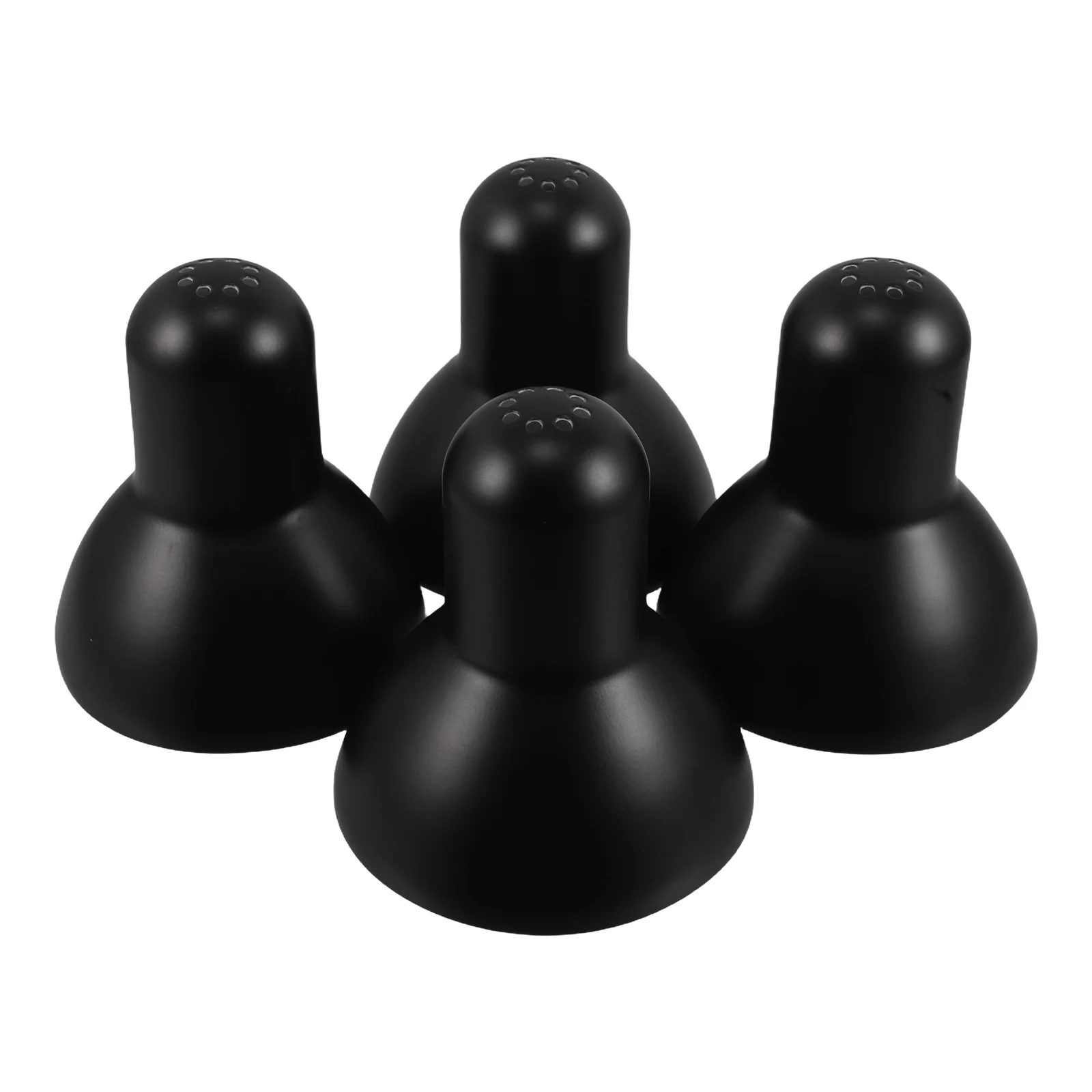 

4 Pcs Lamp Shade Industrial Lampshade Straight Hole Classic Black Table Iron Bedside
