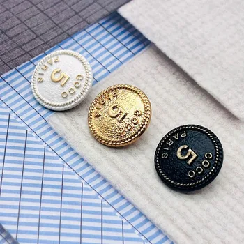 럭셔리 디자인 골든 블랙 화이트 5 의류에 대 한 5 숫자 라운드 금속 단추 DIY 바느질 액세서리 장식 단추