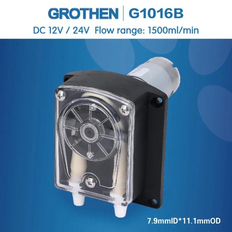 Peristaltic Pump Dosing Pump 12V  24V DC, High Flowrate for Aquarium Lab Analytical