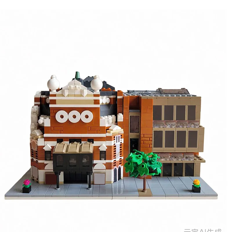 1443 PCS Modular Building Opera House MOC Customize Modular Building Block Creative Design Educational DIY Boy Toy Birthday Gift