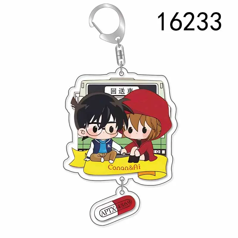 Detective Conan\'s Peripheral Keychain Anime Kidd Kudo Shinichi Yasuo Shuichi Akai\'s Schoolbag Pendant Conan Stuff