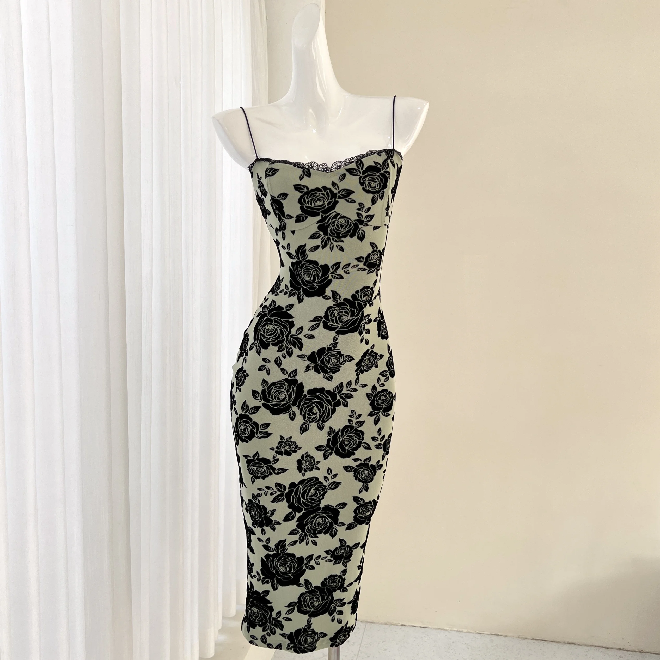 

Сексуальная кружевная облегающая юбка с ремешком Pure Desire, женская облегающая юбка трапециевидной формы с высокой талией, летняя молния