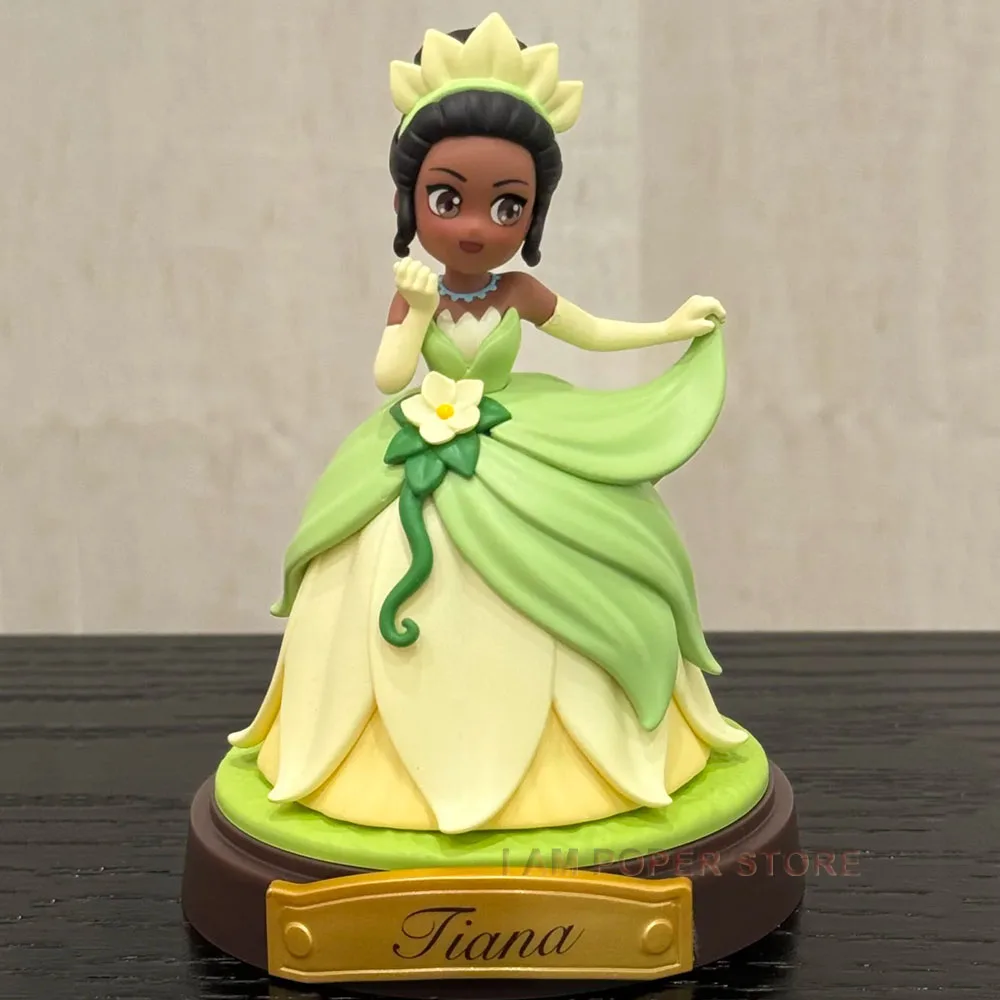 Disney Princess Create New World Tiana Action Figure Toys The Princess and the Frog Anime Figures Collection Decor Dolls Gifts