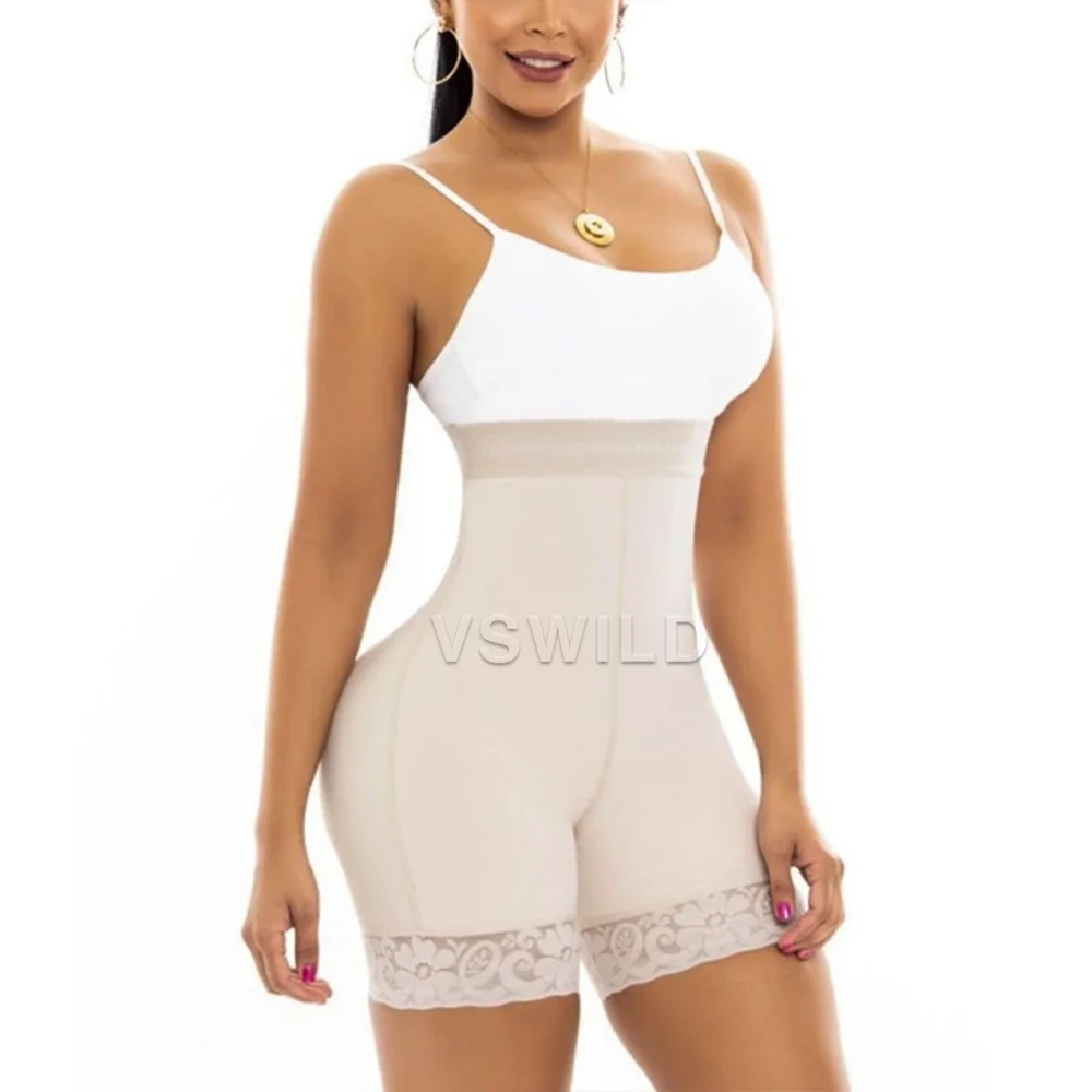 

Women High Waist Butt Lifter Short Shaping Tummy Control Shapewear Slimming Fajas Lace Girdle Bodysuit Cinta Modeladora Feminino