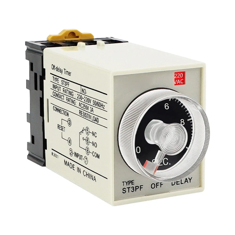 DC24V Time Switch ST3PF Delay Controller For Safe Power Loss Protection Industrial Grade Reliability Precise Timing Settings