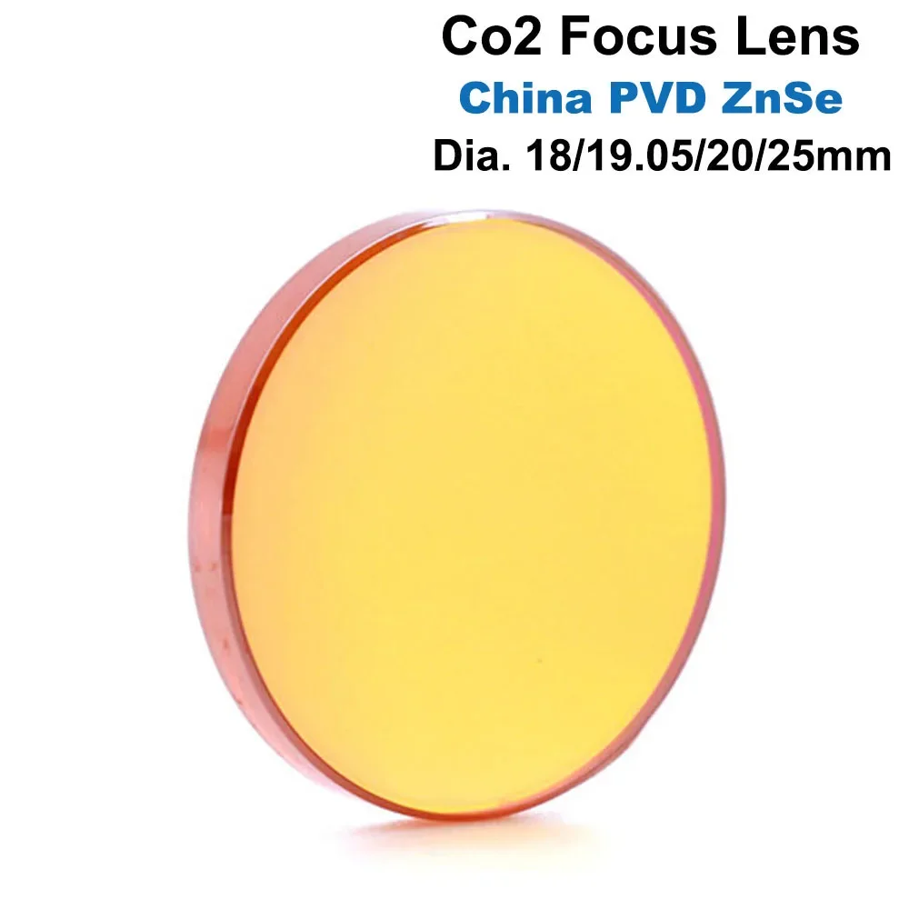 HAOJIAYI China CO2 ZnSe Focus Lens Dia.18 19.05 20 mm FL38.1 50.8 63.5 101.6 127mm 1.5 - 4