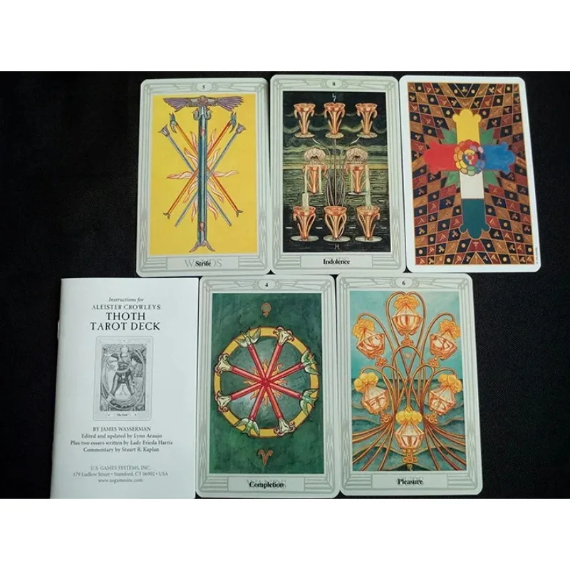 78pcs/set Original Aleister Crowley Thoth Tarot cards Divination board game card set all in English