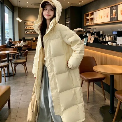 Winter New Long Down Jacket Women's Windproof Commuting Coat