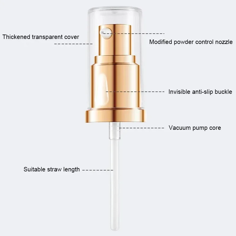 Vacuum Pump Head for Foundation, Cabeça de bomba especial pressionada Duckbill, Usado para Fundação Dw Double Wear, Ferramentas de maquiagem, 30ml